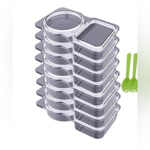 Modern Gray Food Storage Container Set of 16